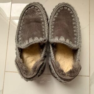 Mou Gray Women's Moccasins